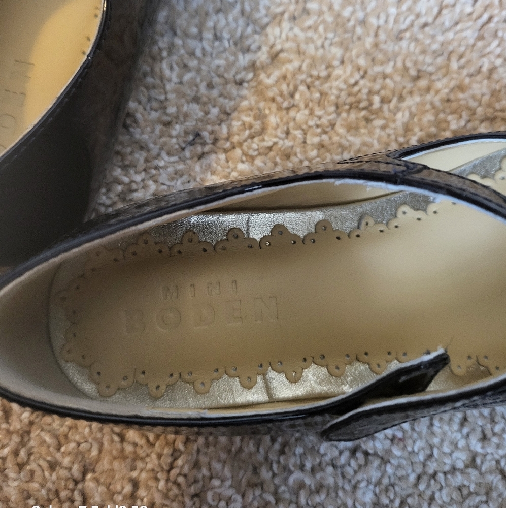 ♥️NWT♥️ BODEN GIRLS GENUINE LEATHER MARYJANES - Picture 4 of 9